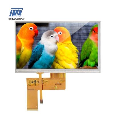 شاشة 7 بوصة 800 × 480 دقة واجهة RGB شاشة TFT LCD مع لوحة لمس مقاومة
